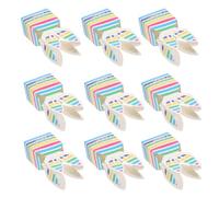 Generic 10pcs Bunny Boxes Cardboard Candy Packaging for Easter Party Supplies Cute Bunny Design Candy Favor Containers for Birthdays Weddings Holidays Treat Boxes