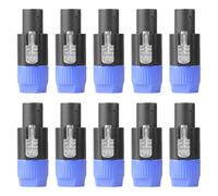 Generic 10Pcs Cable Amplifier Connector Speaker Plug Compatible Accessories Audio Speaker Plug