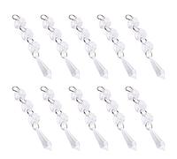 Generic 10PCS Clear Transparent Acrylic Crystal Strand for DIY Craft Wedding Crystal Lights Hanging Decor