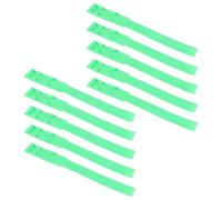 Generic 10pcs Colorful Cow Cattle Marking Rings, Premium Plastic ID Collars for Animal Identification, Lightweight and Safe, Suitable for Farm Livestock (Green)