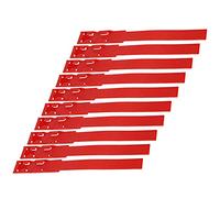 Generic 10pcs Colorful Cow Cattle Marking Rings, Premium Plastic ID Collars for Animal Identification, Lightweight and Safe, Suitable for Farm Livestock (Red)