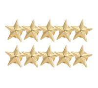 Generic 10pcs Copper Star Shape Lapel Pin Badges with Colourfastness for Holiday Party and Office Use, Elegant Metal Badges for Decorating Hats, Suitable for People of Different Ages
