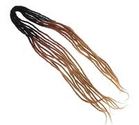 Generic 10pcs Crochet Braids Wig Natural Looking Dread Extensions Curly Hair Braiding Wig for Black Women Reggae Style Colored Cross Braids Hairpieces