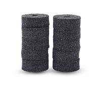 Generic 10pcs Decent Jazz Drum Cymbal Felt Pads for Long Service Time, Always Have Extra Felts on Hand, Musical Instrument Accessories for Jazz Drummers (Grey)