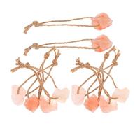 Generic 10pcs Deer Salt Lick Block with Rope, Natural Mineral Salt Chew for Rabbits and Goats, Versatile for Multiple Species, for Pet Care Routine and Farm Use