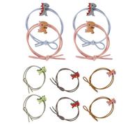 Generic 10pcs Dinosaur Hair Accessories Hair Tie Elastic Bands for Cartoon Ponytail Holders Soft Cloth Rubber Band Easy to Remove and Will Not Hurt for Birthday and Work Random Color