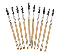 Generic 10Pcs Double Side Eyelash Comb And Eyebrow Brush Eyeshadow