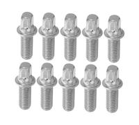 Generic 10pcs Drum Screw Fittings Electronic Accessories Electric Drum Amplifier Spring Loaded Nail Punch Brake Drum Tool Kit Percussion Screws Drum Key Drum Wing Screw Silver Plated Iron