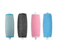 Generic 10pcs Extra Coarse Replacement Roller Heads for Electric Foot File Black Light Blue Blue Pink Foot File Roller Refill for Rough Skin Removal and Callus Smoothing