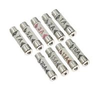 Generic 10PCS Fuses BS1362 6 * 25 Filling Sand Riot Ceramic fuse 6X25MM 1A 2A 3A 5A 10A 13A 15A 20A 240V(7A)