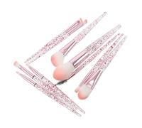 Generic 10pcs Glitter Eye Shadow Makeup Brush Set with Soft Bristles Precision Blending and Smudging Tools for Teen Women Sparkling Handle for Easy Grip and Elegant Application
