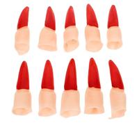 Generic 10Pcs Halloween Witch Fake Fingers Cosplay Props Comfortable Scary Party Favor for Horror Theme Festivals and Haunted Houses