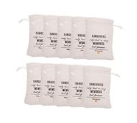 Generic 10pcs Hangover Bags for Bachelor Party Decoration Drawstring Pouches for Bridal Shower Wedding Party Favor Kit Elegant for Celebrations