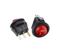 Generic 10PCS KCD1 2PIN 15mm On/Off Round Boat Rocker Switch DC AC 3A/250V Car Dash Dashboard Track Dropshipping(Green)