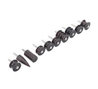 Generic 10pcs Leather Polisher Set with Multiple Polishing Heads for Quick Polishing, Wooden, Leather Slicker Tips for Craftsmen and Artisans