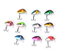 Generic 10PCS Lifelike Artificial Fishing Baits Plastic Lures for River and Lake Fishing 2.7cm Size