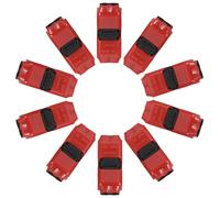 Generic 10pcs Low Voltage Wire Connectors H Shaped 2 Pin 2 Way Screwless Terminal Blocks for Secure and Stable Electrical Installations and Automotive Upgrades, Fits 20/22 Awg Cable