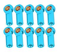 Generic 10Pcs Metal Ball Joint Connecting Rods for RC Cars Excellent Durability and Performance, Compatible with AXIAL SCX10 1/10 (Blue)