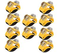 Generic 10pcs Music Enlightenment Foot Tambourines Easy Step Foot Bell for Eye-catching Design Material for Musicians for Parties and Casual Gatherings