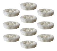 Generic 10pcs Natural Loofah Dish Sponges Kitchenware Cleaner Supple Loofah Sponge Does Not Absorb Smell for Dish Washing and Household Cleaning