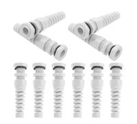 Generic 10pcs Nylon Cable Glands Strain Relief Cord Connectors Twist Resistant Cable Protector for Industrial Automation and Junction Box Wire Grip