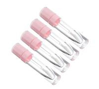 Generic 10pcs round Pink Lip Gloss Tubes Containers for DIY Lipstick Packing, Leak-proof Plastic Lip Balm Bottles Convenient to Carry for Travel and Beginner Use