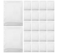 Generic 10Pcs Sheet Music Binder Inner Pages A4 Sleeves Protective Music Folder Pages for Piano Scores Teachers and Performers