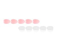 Generic 10pcs Silicone Lip Brush Protector Covers for Makeup Brushes, Sturdy Anti-lost Sleeves, Easy to Store, for Travel and Makeup Bag Storage