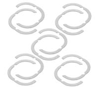 Generic 10pcs Stainless Steel Bellows Radiator Hose Flip Kit Hose Clamp 6-point Corrugated Circlip Stainless Steel Corrugated Circlip Corrugated Fasteners Steel Wire Hose Silver