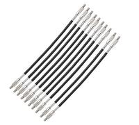 Generic 10Pcs Steel Wire Violin Tailgut for Improved Resonance Effect for Musicians Material: Steel Wire + Silicone Protection Colour: Black for Violin Players