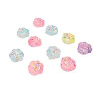 Generic 10pcs Stretchy Squeeze Balls Glitter Cat Claw Sensory Stress Balls for Office Classroom Quiet Play