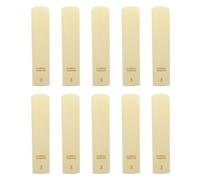 Generic 10Pcs Tenor Saxophone Reeds, Hand Harvested with Digital Making Techniques, Consistent Size for Stable Sound, Natural Air Dried for 2 Years, with Plastic Box, for Pro (Strength 3.0)