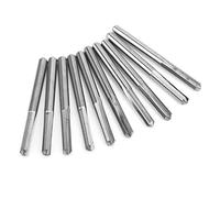 Generic 10pcs Tungsten Steel Router Bit Set 3.175mm High Carving and Engraving Tools for Woodworking (90*0.2)