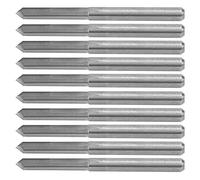Generic 10pcs Tungsten Steel Router Bit Set 3.175mm High Carving and Engraving Tools for Woodworking (90*0.1)