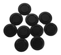Generic 10pcs Universal Body Plug Car Bumper Hole Cap Black Sturdy Waterproof Plastic Protect Parking Sensors Maintain Shape Exterior Accessories for Front and Rear Bumper Parking Holes