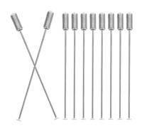 Generic 10pcs White K Brooch Pin Stick Pin Brooch for Suit Tie Hat Lapel for Men Women Wedding Bouquet