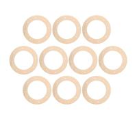 Generic 10pcs Wooden Wreath Rings with Holes 30cm Outer Diameter 20cm Inner Diameter Unfinished Craft Wreath Frames for DIY Floral Arrangements Wedding and Seasonal Home Decor