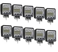 Generic 10X 108w Square Led Work Combo Beam Round Lights Fits John Deere Valtra Tractor, D1192