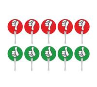 Generic 10x Classroom Voting Paddles “” for Evaluating