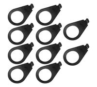 Generic 10x Guitar Knobs Pointer Plate Iron Professional Position Indicator for LP Guitar Electric Guitar Parts Accessories, Black