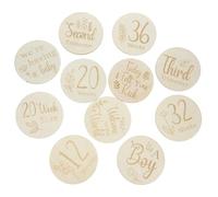 Generic 11 Pcs Double Sided Pregnancy Milestone Markers Weekly Growth Tracking Cards for Expecting Mothers Creative Announcement Props for Showers and Nursery Decor