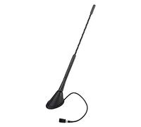 Generic 11" Vehicle Radio Antenna with Base Durable Black Design for Clear FM Signal Reception - Universal Fit