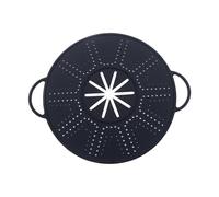 Generic 11in Silicone Splatter Screen Dishwasher Multi-Use Splatter Guard (Black)