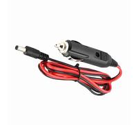 Generic 12/24V Cigarette Lighter Power Plug Adapter Cable for Car Appliances, Durable ABS, 1.2m Length, Perfect for Navigators and Air Pumps