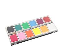Generic 12 Colors DIY Fancy Makeup Pigment for Party Face Makeup, Smooth Coverage for Corporate Events, Suitable for Bridal Modeling, Advertising Gifts, 10g/color