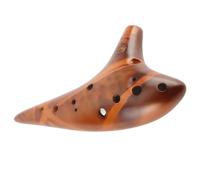 Generic 12 Hole Ocarina Flute for Children Fun and Educational Play Easy to Learn Alto C Wind Instrument Made of Ceramic Gift Set