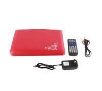 Generic 12 Inch Portable Car DVD Player with Wide Angle Display, Advanced Technology Home Cinema Device for Travel (Red)