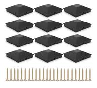 Generic 12 Pack Weather-Proof Posts Topper Cover Rustproof Fence Post Caps