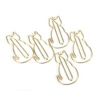 Generic 12 Pcs Cat Shaped Stylish Metal Paper Clips Multipurpose Stationery Clips for Office and Home Use 3x2cm
