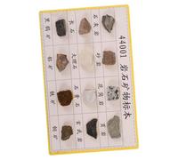 Generic 12 pcs Mineral Rock Specimen Collection Kit for Geology Classroom and Field Test Portable Lightweight Educational Rocks and Minerals for Students and Enthusiasts Visible Texture